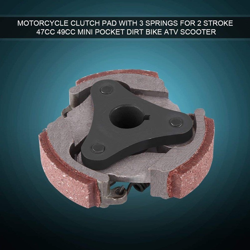 Qiilu Motorcycle Clutch Pad with 3 Springs for 2 Stroke
