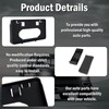 Front Bumper Guards Pads & License Plate Frame Bracket Set