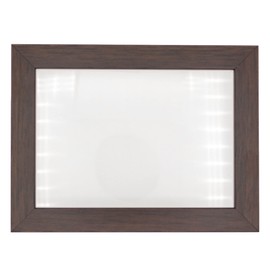 Dark Brown 24x36 Large Shadow Box Display Wooden Frame with White Acid-Free Backing UV Acrylic & Hanging Hardware - with 3/4" Usable Depth - Great Jersey Frame Display Case Shadowbox