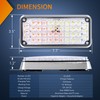 Nilight 2PCS 42LED Amber White Wireless Magnetic Strobe Lights Portable