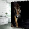 ZRUWUA Tiger Shower Curtain Cool Powerful Animals Big Cat Wild