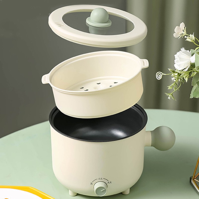 Small Electric Cooker Mini Noodle Heating Pot Multifunctional for Student
