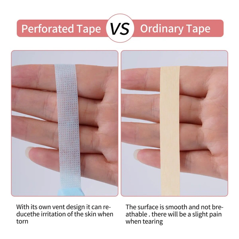 25 Cinta Micropore Extensión De Pestañas Y Cepillo Para Ceja