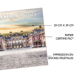 DRAEGER PARIS 1886 | Large 2025 Wall Calendar 29 x 29 cm | Castle Theme | 12 Photos | September 2024-December 2025 | 7 Languages | FSC Paper and Eco Inks | Ideal Home/Office
