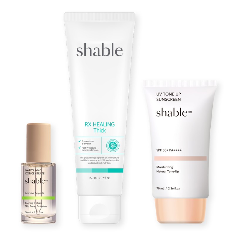 Shable Cica Ampoule + Healing Light Shable Shaving Set (2