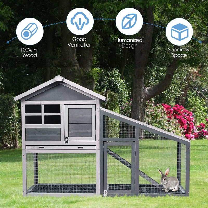 PETSITE Chicken Coop Run, Rabbit Hutch Small Animal Houses &