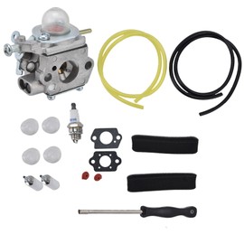753-06190 Carburetor with Fuel Filter Air Filter Primer Bulb Kit for Troybilt TB22EC TB32EC TB80EC TB22 TB21EC