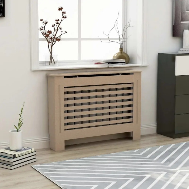 Mdf Radiator Cover 44.1 X 7.5 X 32.1 Inches Brown