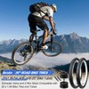20x1.95 Replacement Bike Tires and Tubes Schrader Valve with 2