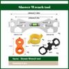 WYRGQIQN Shower Key Tool, Special Self Levelling Curved Angle Wrench,