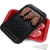 KAQAHIDO Grilling Deep Prep and Serve Trays, BBQ Platter for