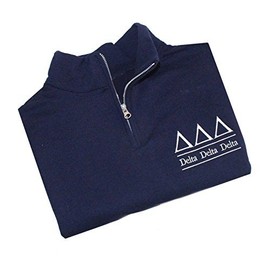 Delta Delta Delta Quarter Zip Pullover (M (6-8))