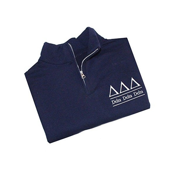 Delta Delta Delta Quarter Zip Pullover (M (6-8))