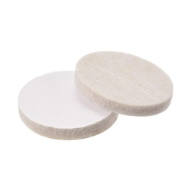 sourcing map Felt Furniture Pads, 35mm Dia Self-stick Non-slip Anti-scratch Round Felt Pads Cabinet Closet Feet Floor Protector Beige 6 Pads