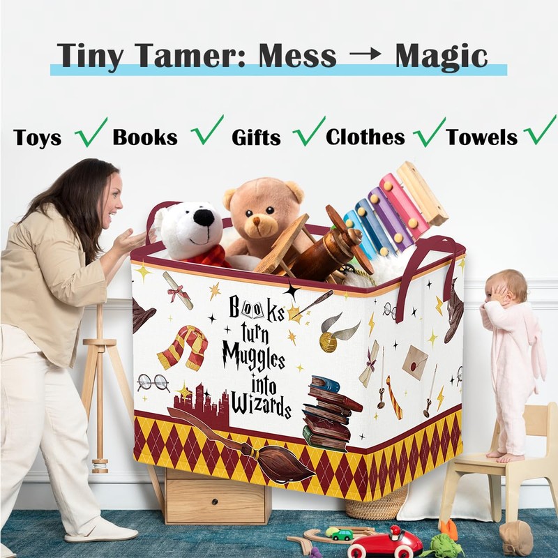 Runtoo Magic Nursery Decor Books Baby Basket Wizard Hat Baby