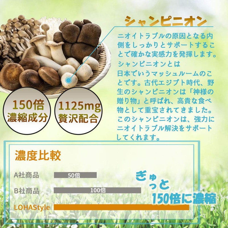 LOHAStyle(ロハスタイル) エチケアplus 90粒 口臭サプリ 爽臭サプリメント ニオイトラブル対策 口臭ケア タブレット