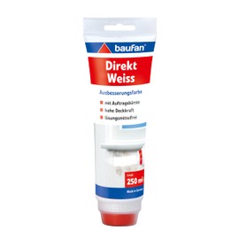 Baufan Direct White Repair Paint 250ml with Application Brush Repair