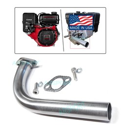 ARSPORT Exhaust Header pipe Compatible with: Predator Max 459, Duroma XP16HPE & XP18HPE 457cc