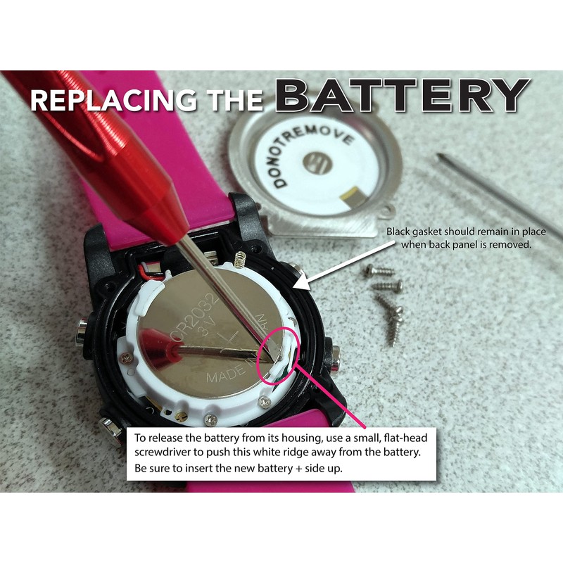 WobL+ Waterproof Vibrating Watch (BLACK), Potty Reminder, Pill Reminder