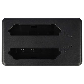 vhbw Dual Charging Station Compatible with Motorola TC700, TC700H, TC700K, TC70X, TC72, TC75, TC77 Mobile Computer Barcode Scanner - Black