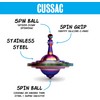 UFO TOps Cussac | Metal Spinning Top | Inspired by