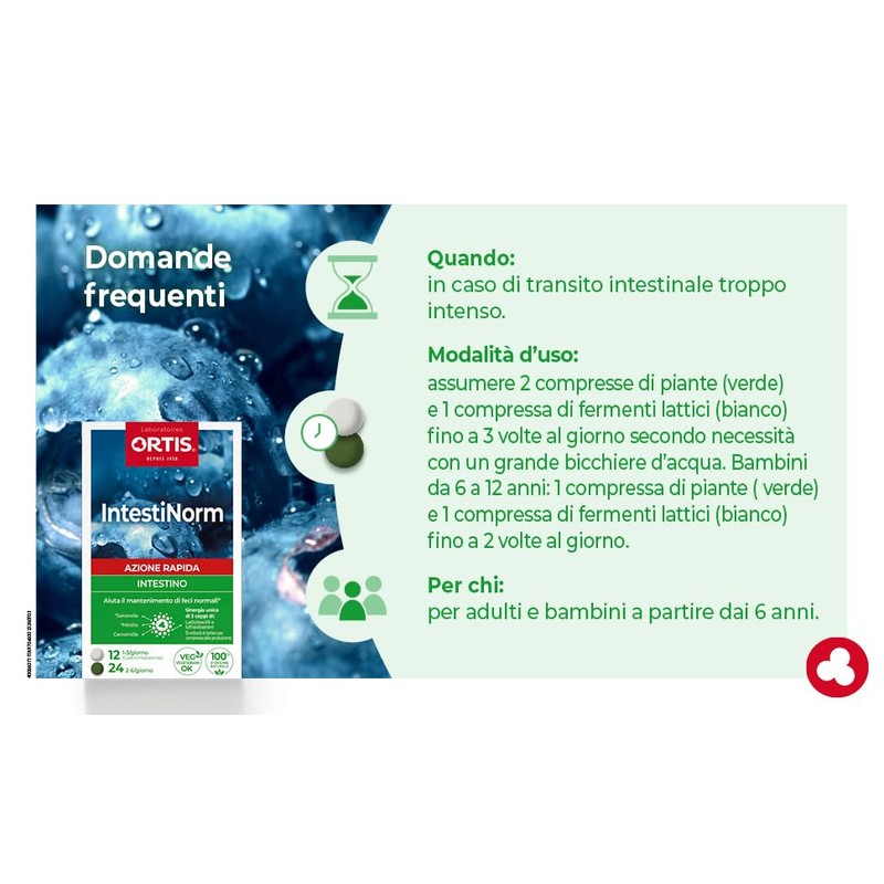 ORTIS IntestiNorm 36 Compresse - Intestino - Piante e Fermenti