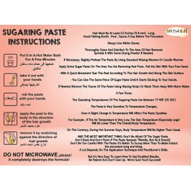 Harir Sweet Packets Hair Removal Wax Waxing Sugar Sugaring Paste Natural All Essence All Body Parts All Hair Types Bikini Brazilian Underarms Face Easy to Prepare (12 Packs Total 42 oz / 1200 gm)