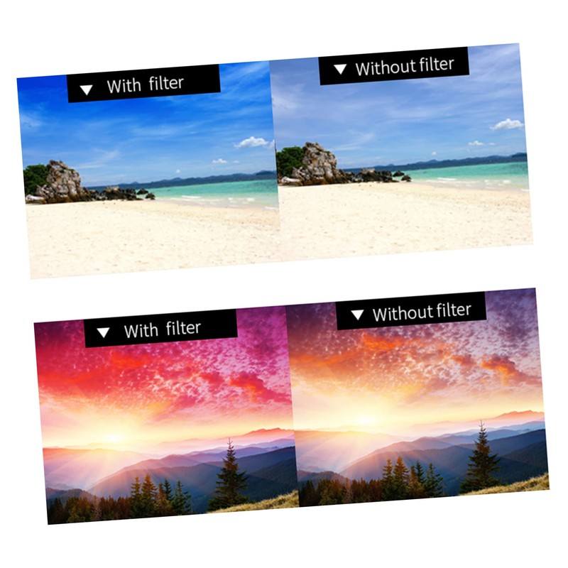 LABRIMP 10pcs Sunset Atmosphere Light Film Cellophane Correction Sheets for