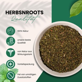 Spearmint 500 g • Nanaminze Herbal Tea • First Choice • Spearmint Tea • Spearmint Tea Loose • Cut Spearmint Leaves • 100% Natural • Intense Taste • HerbsnRoots