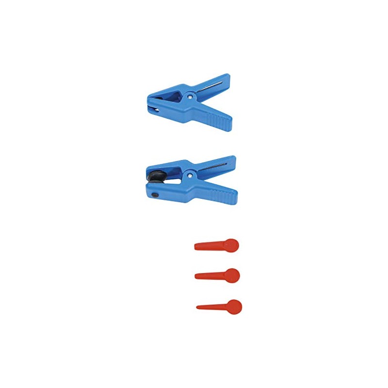 BGS 1719 Hose Locking Set 5-Pieces, Blue/Yellow