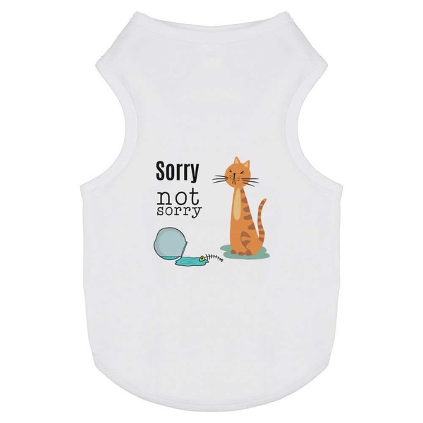 'Naughty Cat With Fish Bone' Pet Dog/Cat T-Shirt (PT00153730)