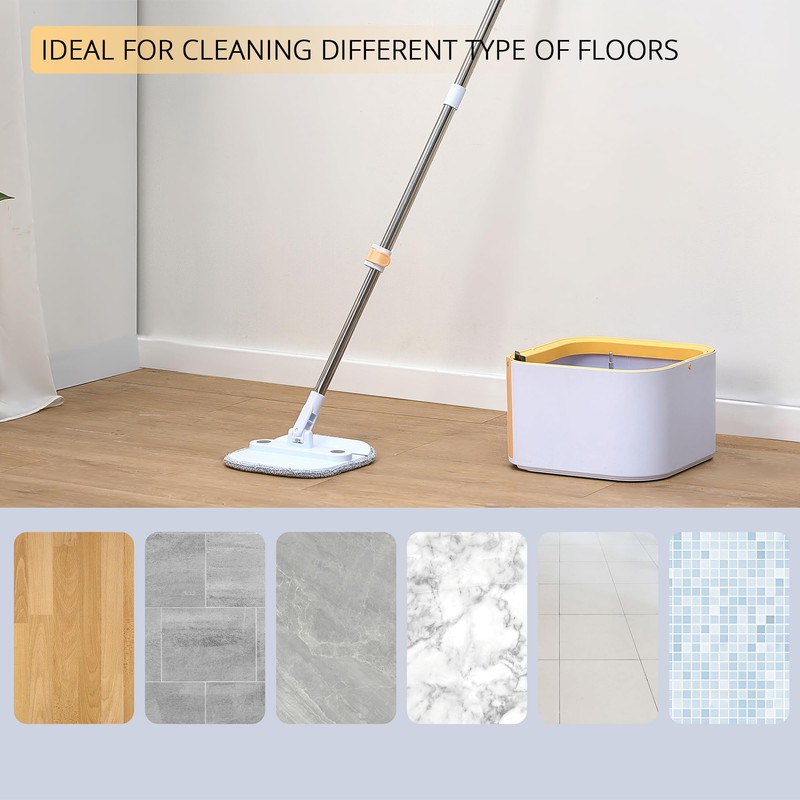 True & Tidy® TrueClean Mop and Bucket System Plus with