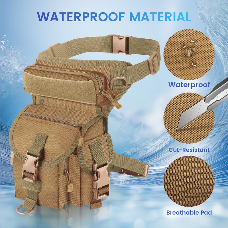 Metal Detecting Waist Bag, Drop Leg Bags, Waterproof Metal Detector