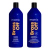Matrix Brass Off Shampoo 1 Lt Acondicionador 1 Lt Matizador