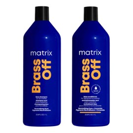 Matrix Brass Off Shampoo 1 Lt Acondicionador 1 Lt Matizador                                                                                           