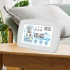 Indoor & Outdoor Hygrometer Thermometer with Time Backlight LCD Display