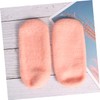 BIUDECO 1pair Moisturizing Gel Heel Socks for Dry Cracked Heels