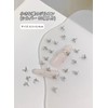 30 Piece Set Nail Parts, Butterfly, Clear, 3D Dimensional, Butterfly
