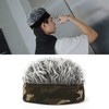 Gray Men Wig Hat, Men Artificial Wig Hat Camouflage Grey