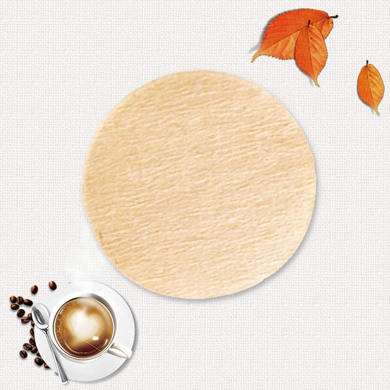 100Pcs Coffee Filter,Round Home Office Cafe Coffee Filter Paper Moka