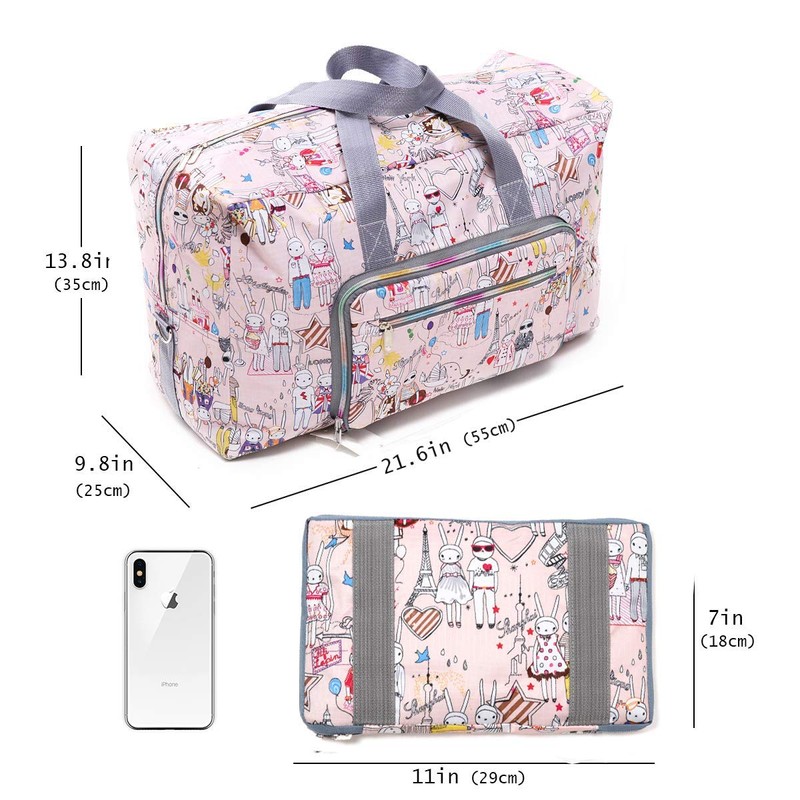 Arxus Large Foldable Duffel Tote Carry on Weekend Overnight Travel