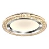 UOFUS 28W LED Flush Mount Ceiling Light Chrome 12inch Modern