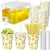 151 Pcs Lemonade Stand Supplies Lemonade Stand Kit Plastic Drink