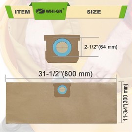 5 Pack DXVA19-4104 Vacuum Bags Replacement for Dewalt 8 Gallon Shop Vac Bags DXV08SA, compatible with DEWALT 5-8 Gallon Wet/Dry Vacuums, Disposable High Efficiency Filter Bags