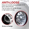 33mm Lug Nut Covers Screw Onfor Semi Trucks, 33mm x