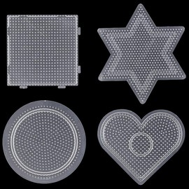 Supvox Pegboard Beads Pegboards Board Plastic Kids DIY Craft Beads Tool 2.6 mm Pack of 4