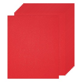 MECCANIXITY 25 Pcs Shimmer Cardstock Paper, 8 x 11 Inch Bright Red Shimmer Paper Sheets, Metallic Cardstock Paper for Art Supplies, Paper Crafting, DIY Crafts