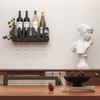 SODUKU Wall Mounted Metal Wine Rack - Wine Rack Wall