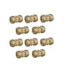 Pack of 10, 15mm Brass Compression Couplers, WRAS Approved Couplings
