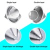 LHS Pour Over Coffee Dripper Stainless Steel Coffee Filter Metal